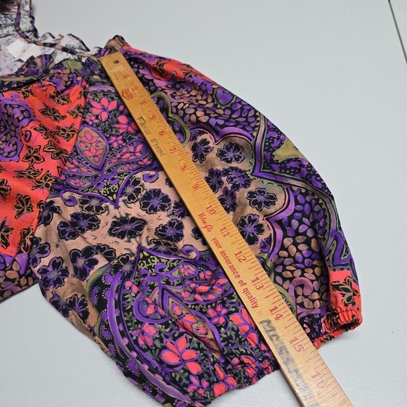 Xirena Jules Puff-Sleeve Top Womens Medium White Boho Luxe V-Neck Cotton Blouse - Picture 14 of 15